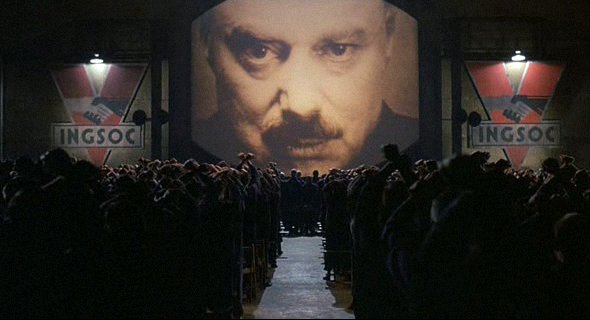 O Big Brother, no filme "1984" (Nineteen Eighty-Four), dirigido por Michael Radford e baseado no livro homônimo de George Orwell